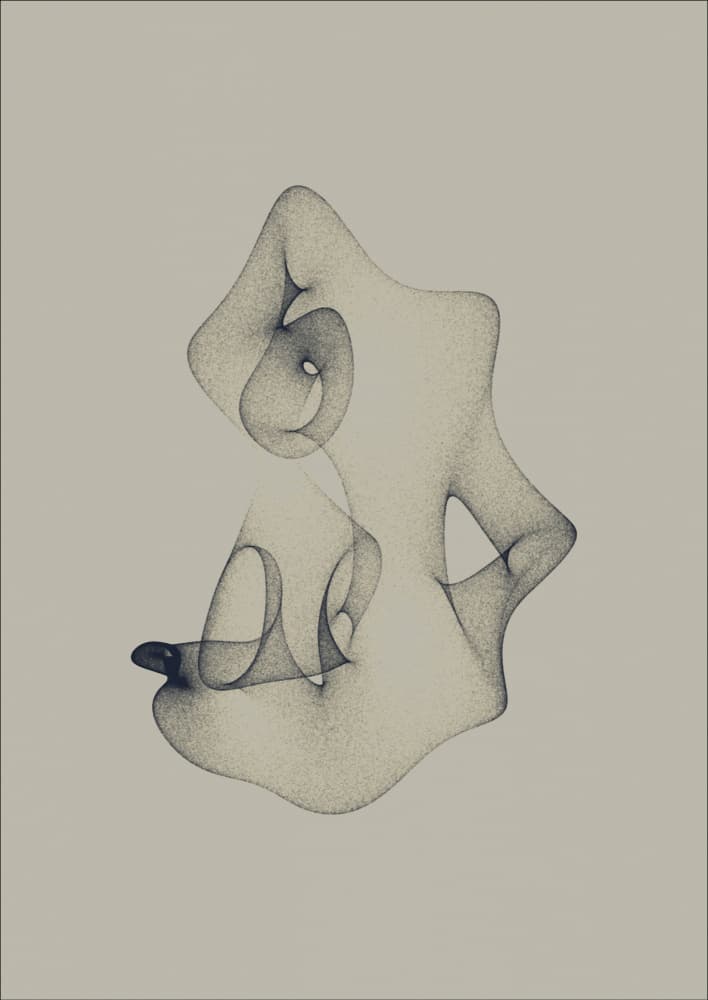 Fluid Abstract Form by AV11 — canvas wall art