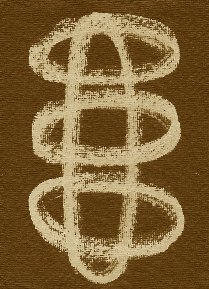 Earthy Abstract Symbol by Santhosh ch — canvas wall art