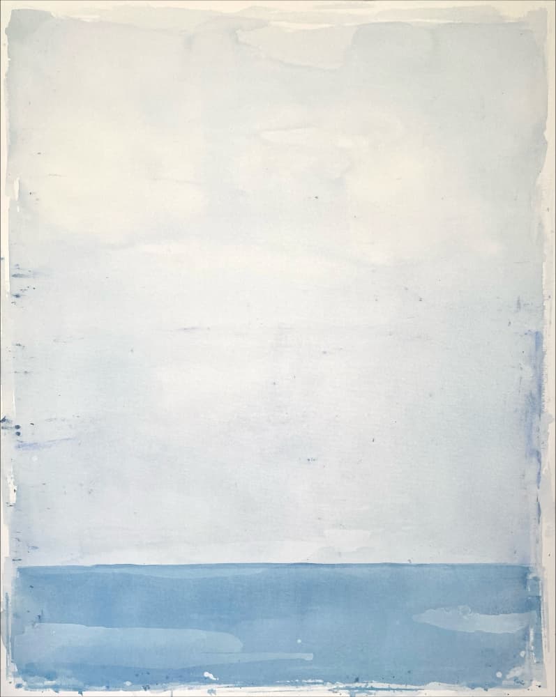 Calm Blue Horizon by Gustaf Tidholm — canvas wall art