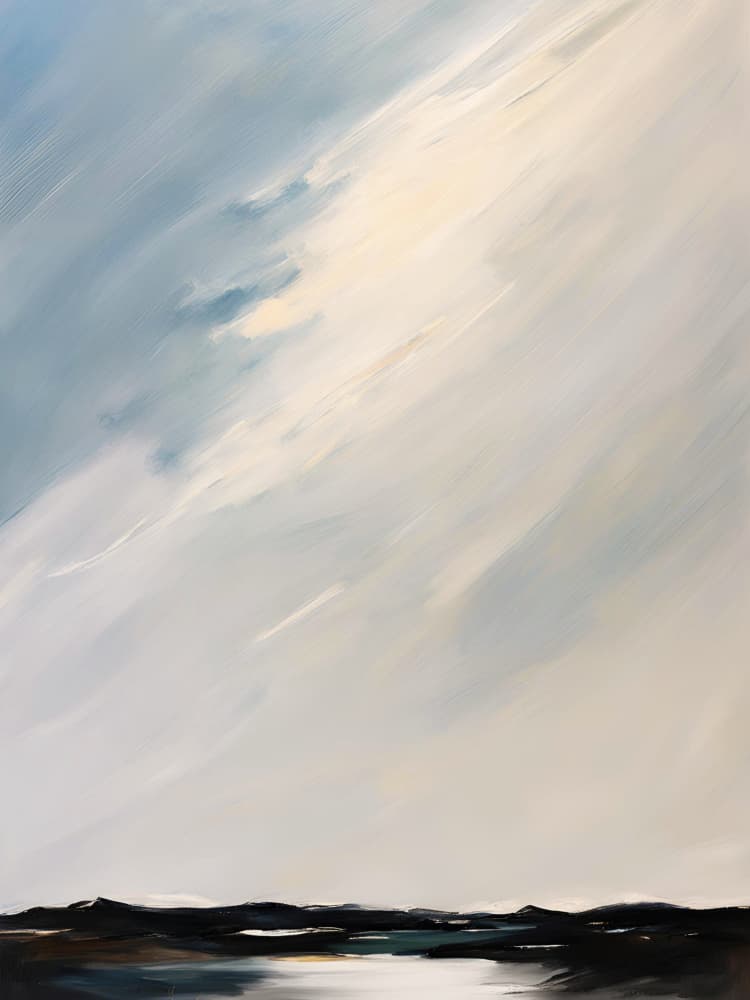 Serene Abstract Landscape by Ohkimiko — canvas wall art