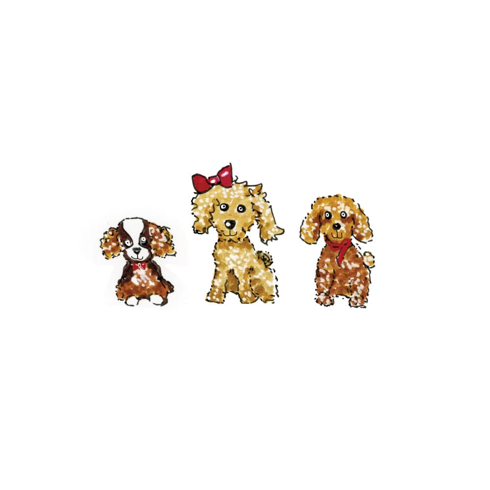 Sweet Puppy Trio by Breanna Megan Studio — canvas wall art