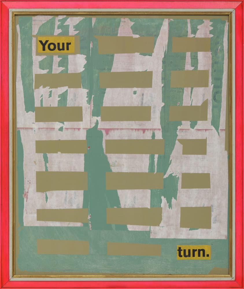 Redacted Message Your Turn by dirk kruithof — canvas wall art