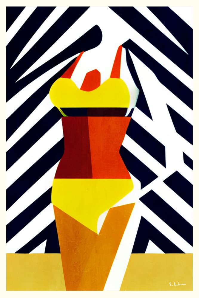Vibrant Summer Swim by Bo Anderson — canvas wall art