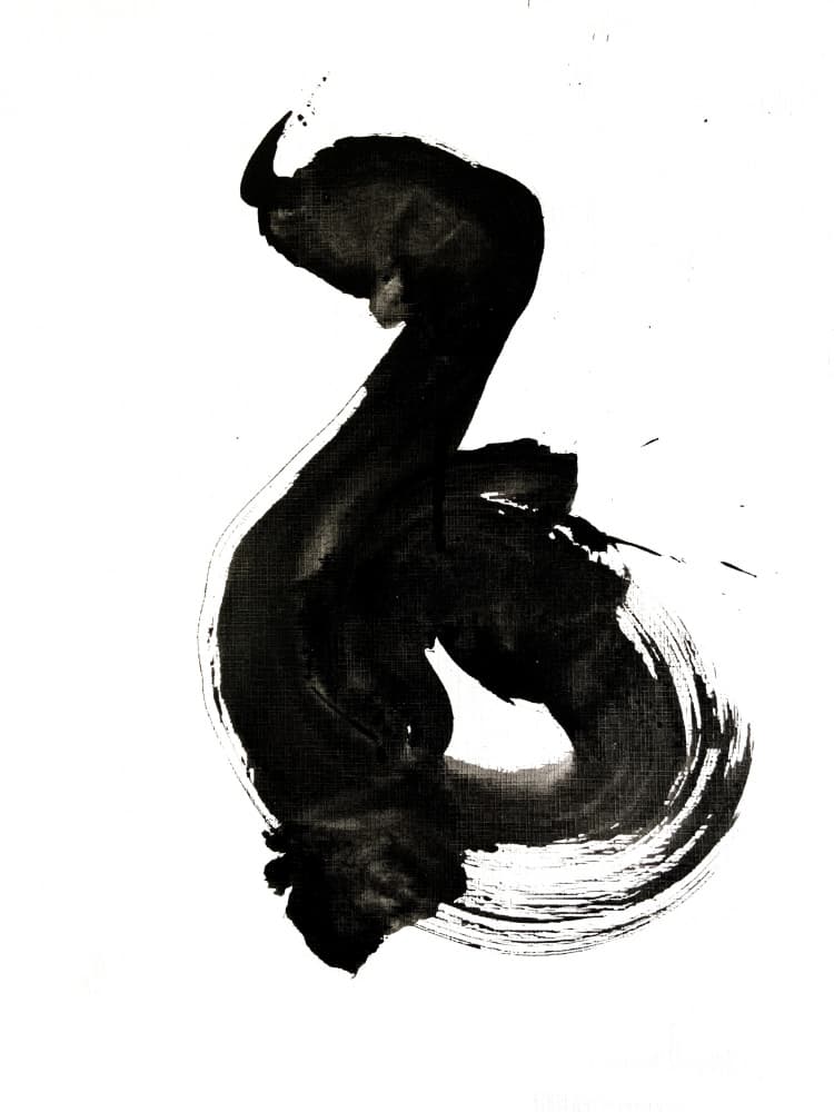 Dynamic Ink Flow by Nilesh Kulkarni — canvas wall art