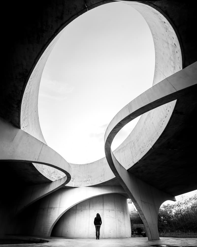 Modern Concrete Solitude by Christophe Staelens — canvas wall art