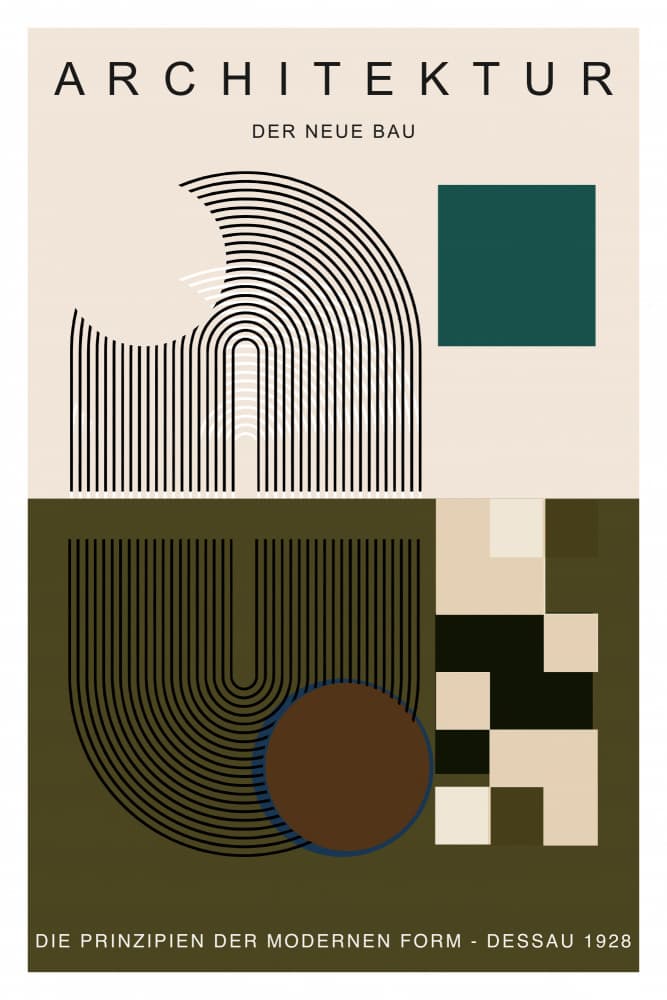 Geometric Modern Architecture by cartissi — canvas wall art
