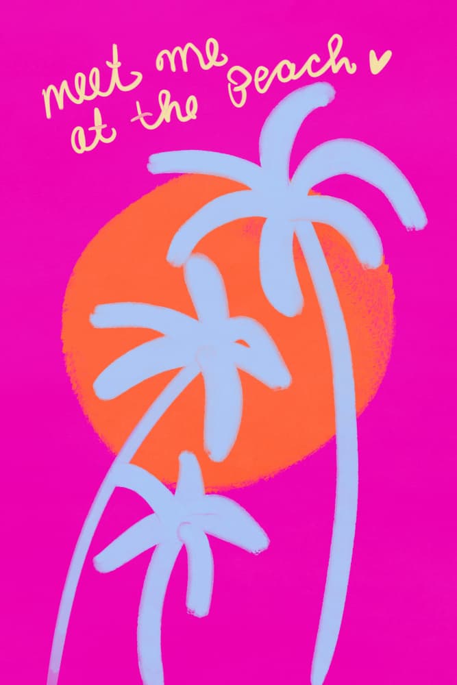 Meetmeatthebeach by Treechild — canvas wall art