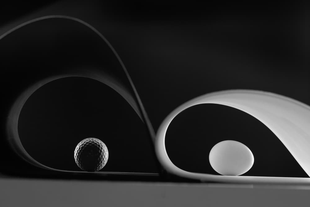 Monochrome Golf Still Life by Olavo Azevedo — canvas wall art