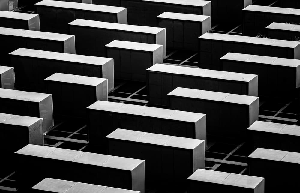 Abstract Geometric Blocks by Rob Darby — canvas wall art