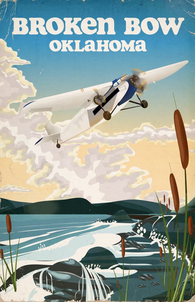Broken Bow Seaplane Flight by Nicholas — canvas wall art