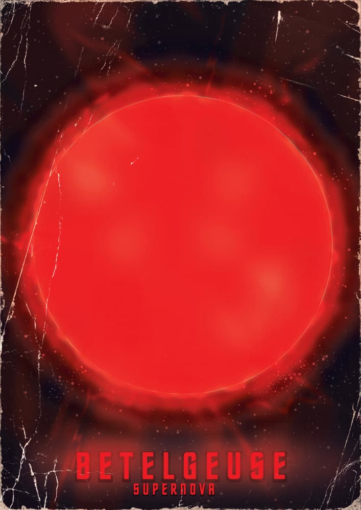 Supernova Red Giant by Nicholas — canvas wall art