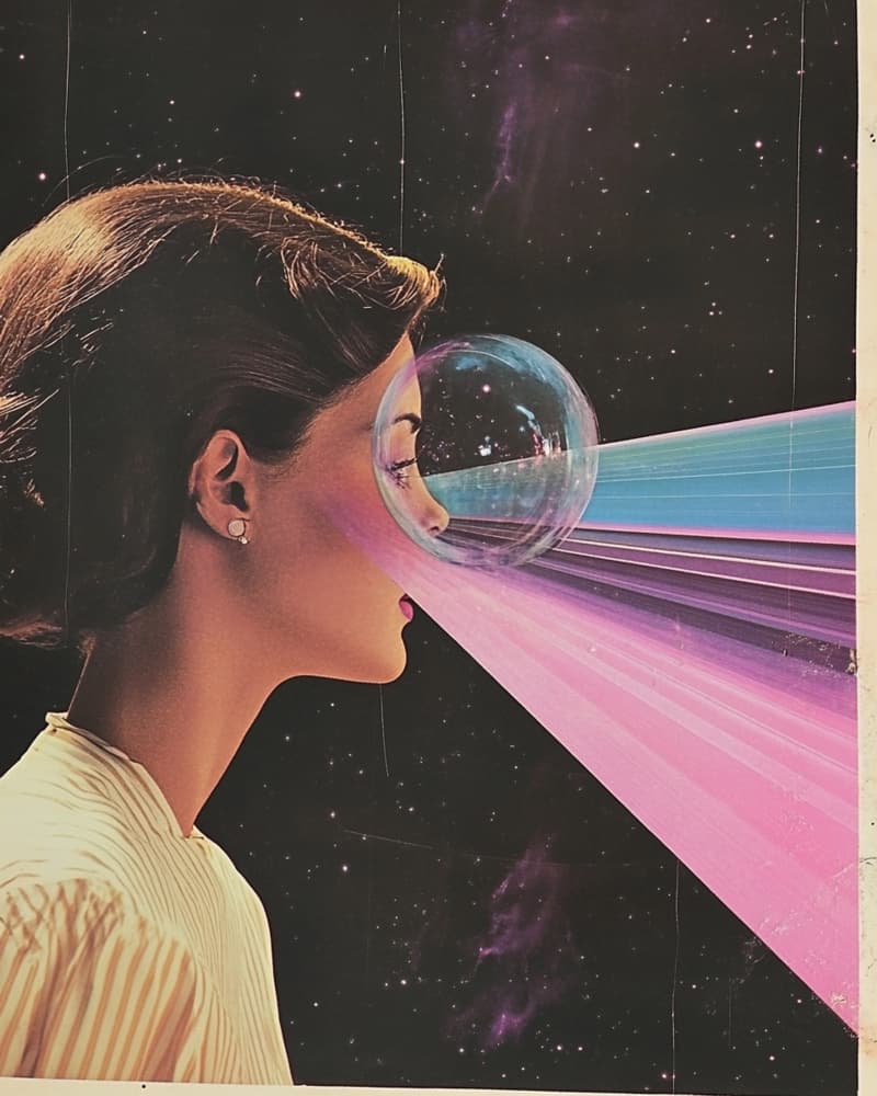 Woman Cosmic Vision by Samantha Hearn — canvas wall art