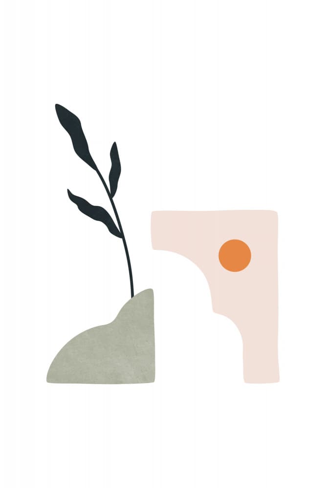 Minimalist Botanical Shapes by amini54 — canvas wall art