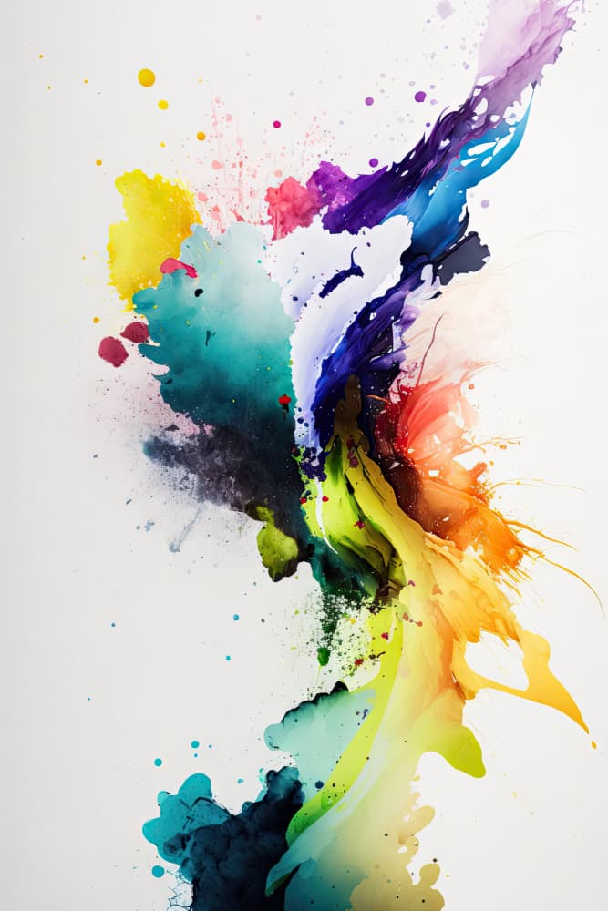 Vibrant Color Swirls by Mauro — canvas wall art