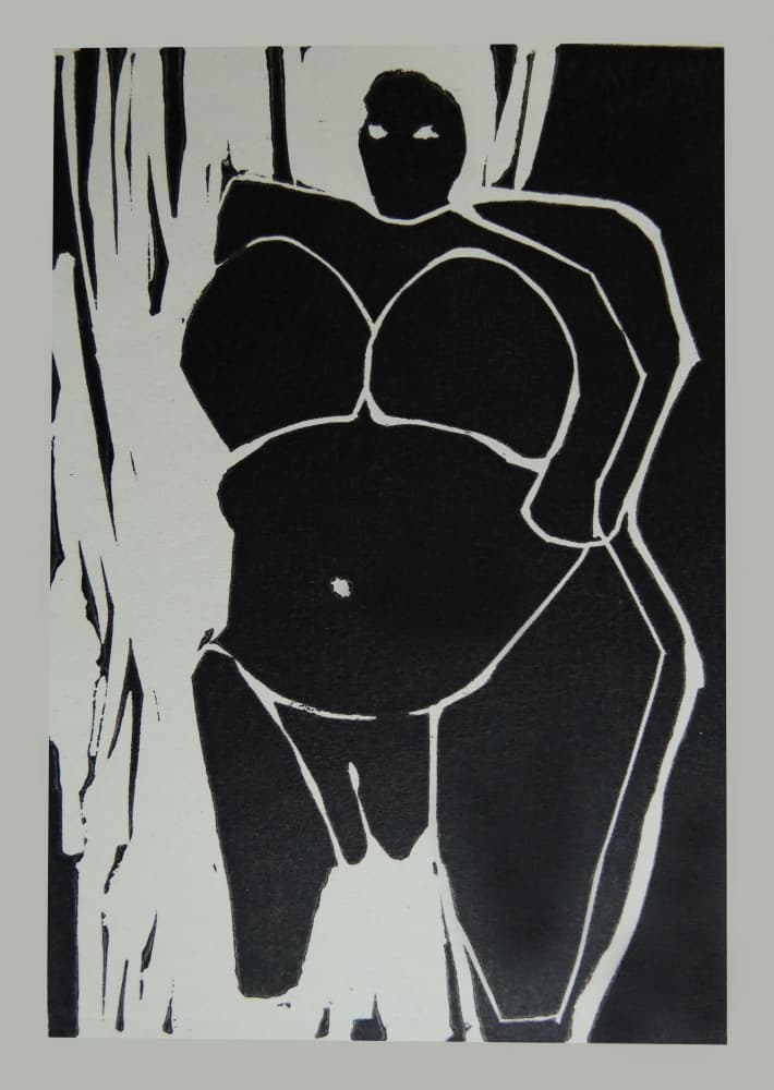 Bold Female Form by Doris Schmitz — canvas wall art
