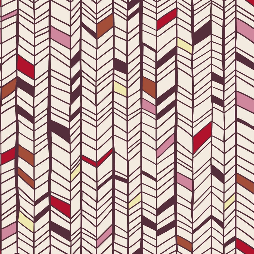 Bohemian Chevron Pattern by Alexandra Weise — canvas wall art