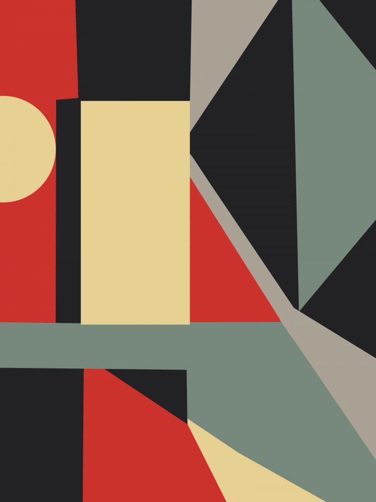 Modern Color Blocks by Little Dean — canvas wall art