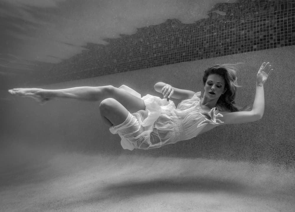 Ethereal Underwater Woman by Craig Stampfli — canvas wall art
