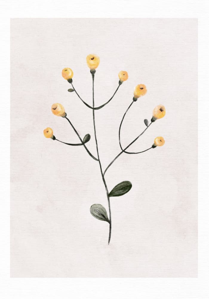 Yellow Treasure by Goed Blauw — canvas wall art