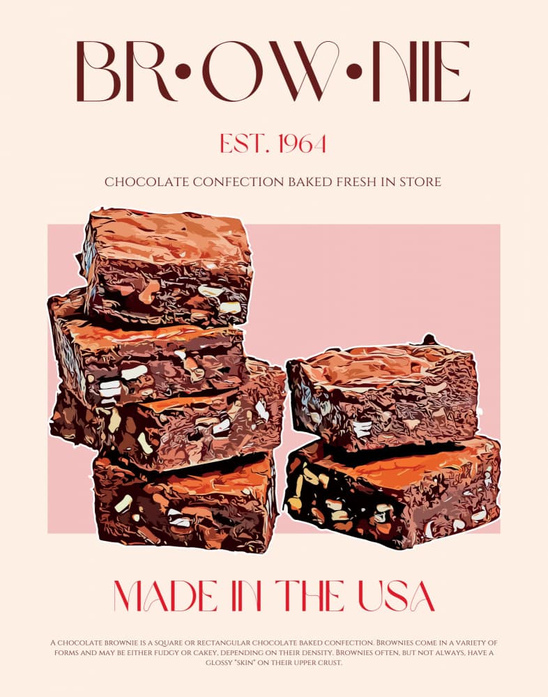 Decadent Chocolate Brownies by Nazma Khokhar — canvas wall art