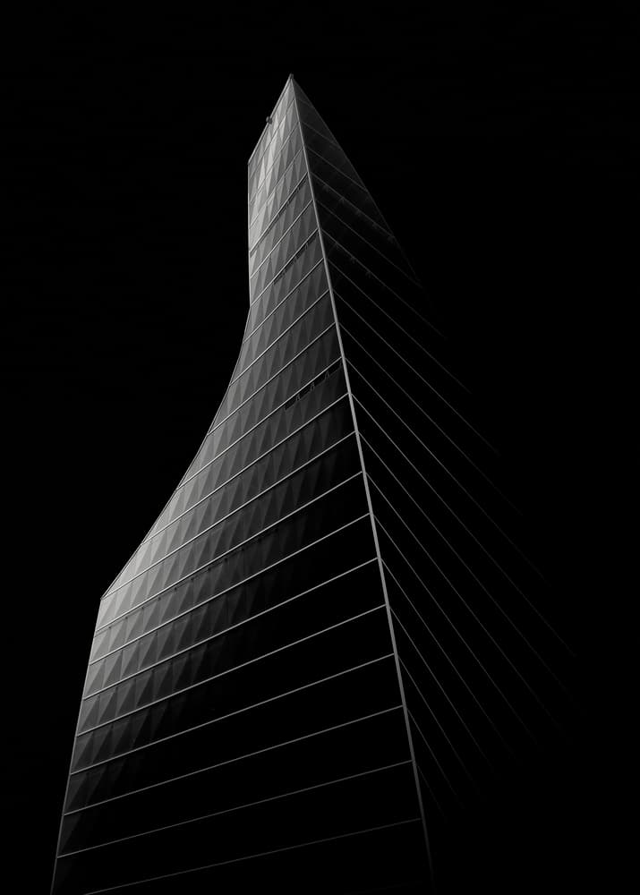 Sleek Twisted Skyscraper by Ahmed Thabet — canvas wall art