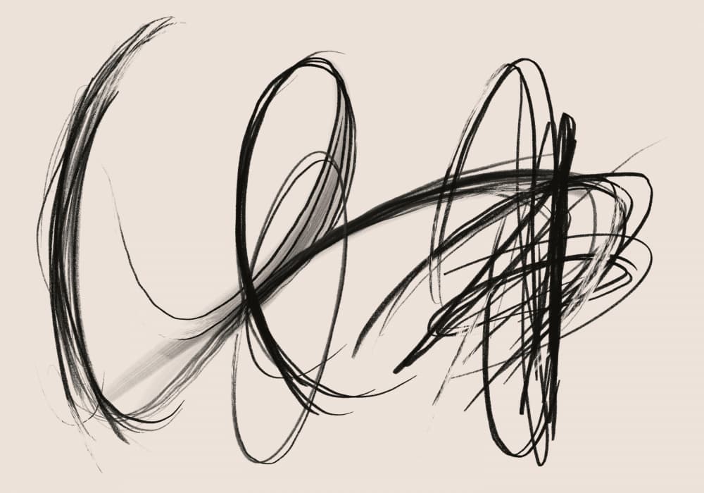 Abstract Black Movement by Little Dean — canvas wall art