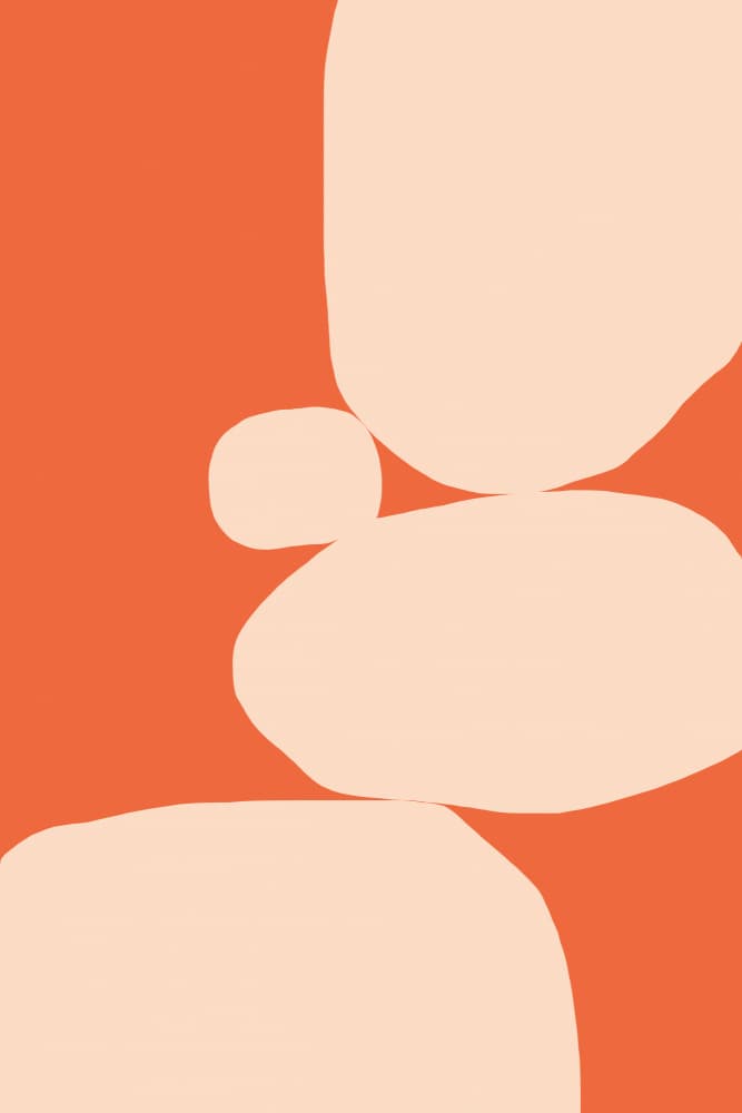 Warm Minimalist Forms by Treechild — canvas wall art