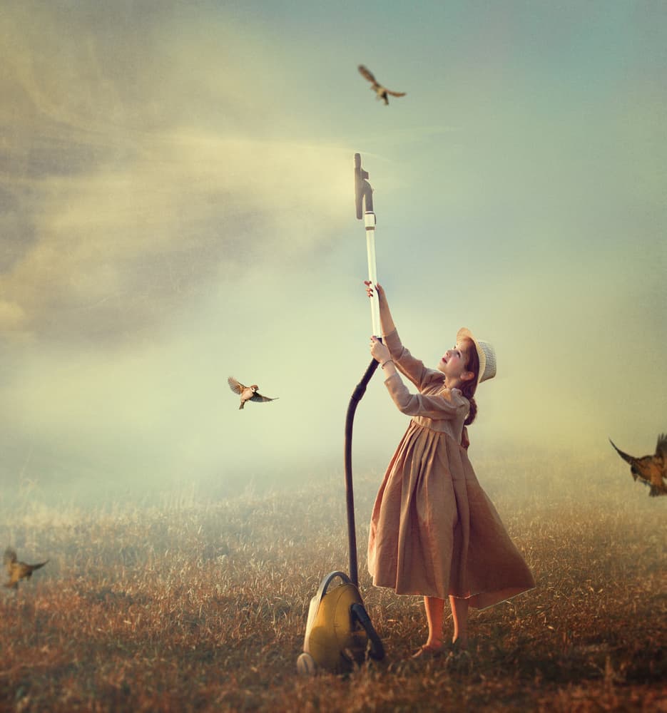 Girl Dreams of Flight by Svetlana Melik-Nubarova — canvas wall art