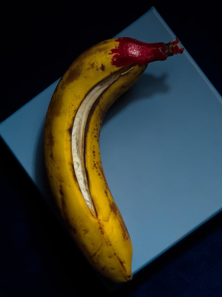 Red Tipped Banana by Thabiet Kamaldien — canvas wall art