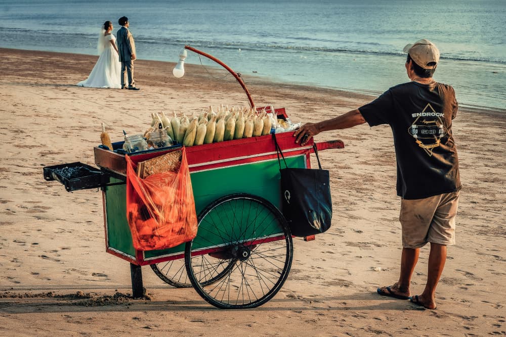 Sweet Corn Beach Wedding by Andy Bauer — canvas wall art