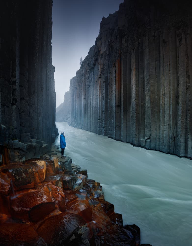 Grand Basalt Canyon by Karol Nienartowicz — canvas wall art