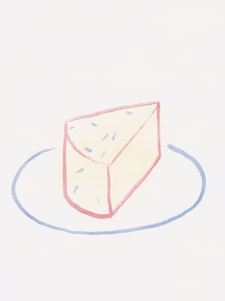 Charming Cheese Wedge by Little Dean — canvas wall art
