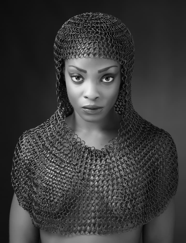 Chainmail Warrior Portrait by Catchlight Studio — canvas wall art