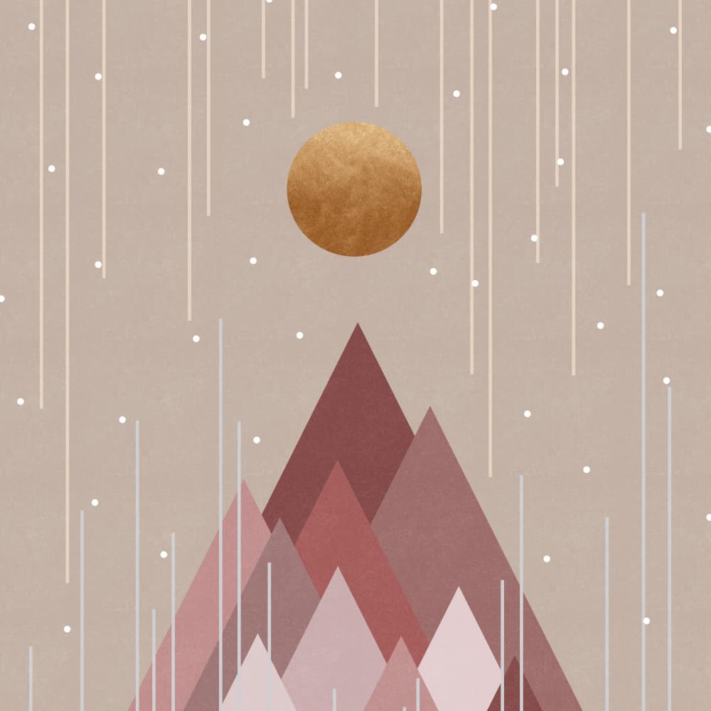 Golden Sun Peaks by Orara Studio — canvas wall art