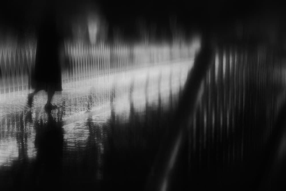 Solitary Rainy Walk by Teruhiko Tsuchida — canvas wall art