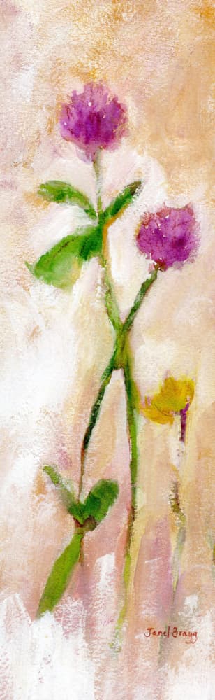 Soft Abstract Blooms by Janel Bragg — canvas wall art