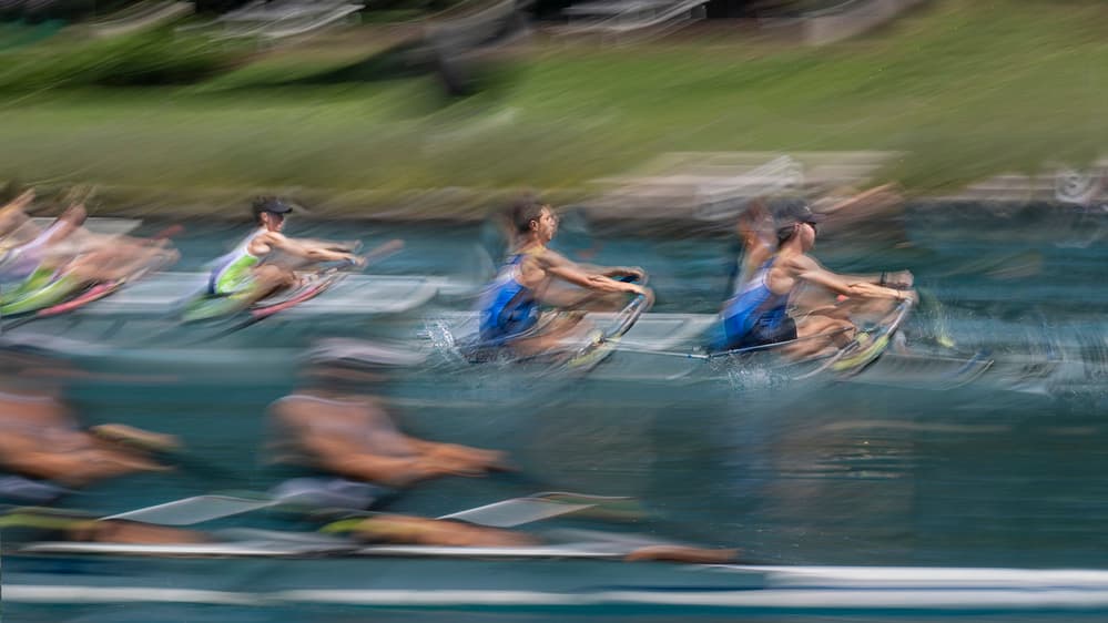 Rowers In Motion by Milan Malovrh — canvas wall art