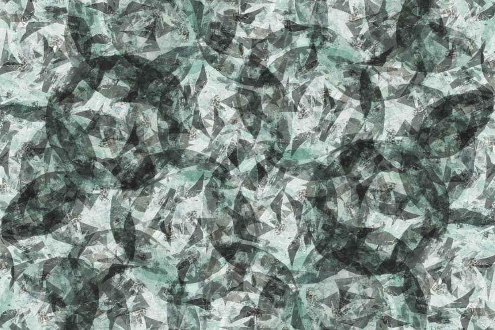 Abstract Teal Layers by cartissi — canvas wall art