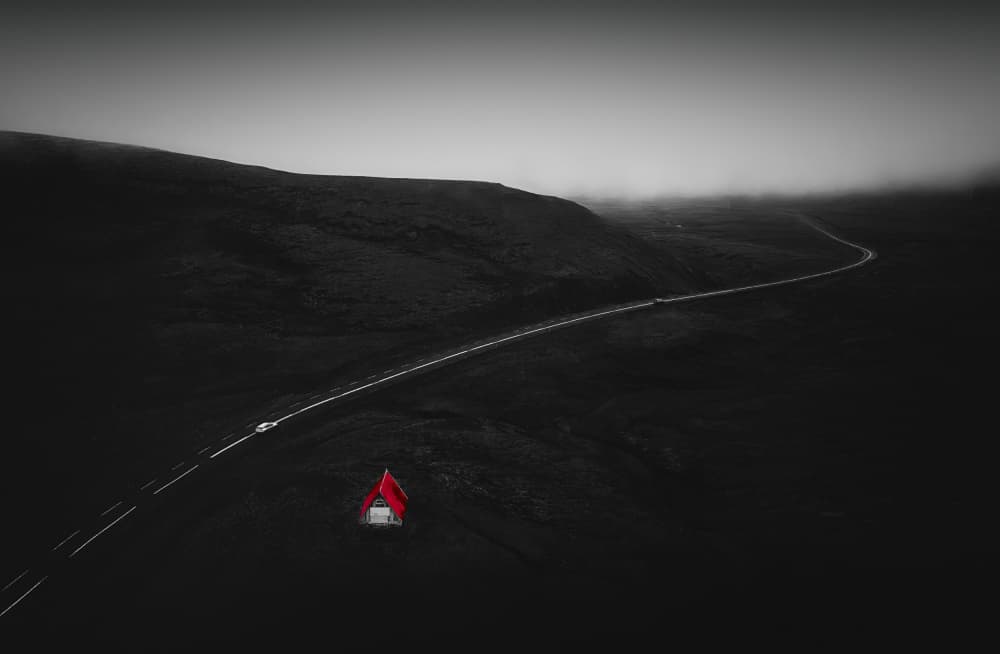 Red House Road by Lydia Jacobs — canvas wall art