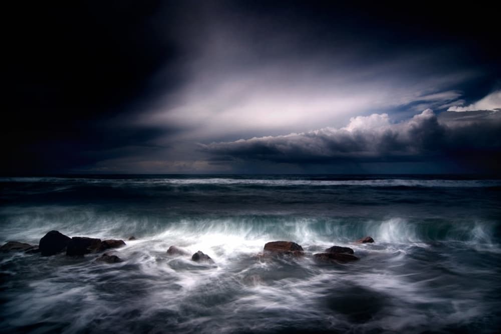 Stormy Ocean Waves by Antonio Grambone — canvas wall art