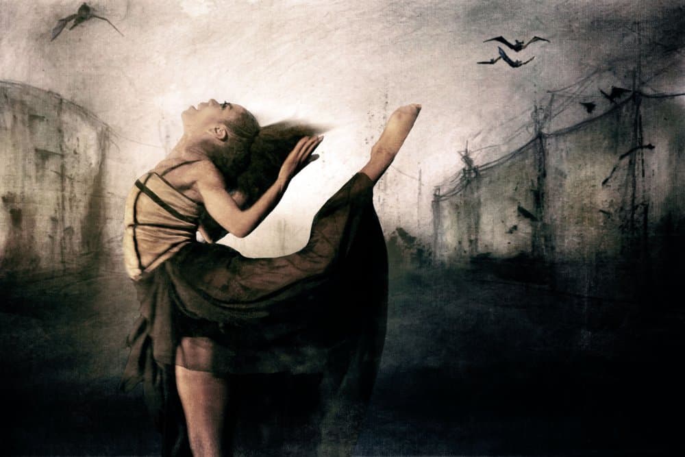 Dark Ballet Dream by Charlaine Gerber — canvas wall art