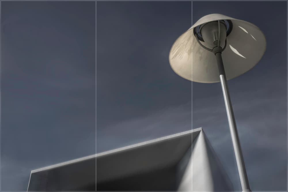 Modern Lamp Structure by Gilbert Claes — canvas wall art