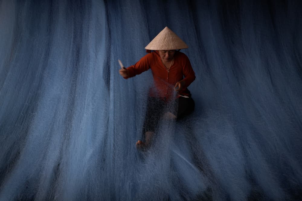 Traditional Fishing Net Craft by Clas Gustafson PRO — canvas wall art