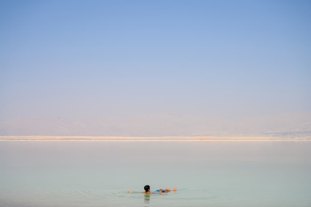 Serene Dead Sea Float by Tal Paz-Fridman — canvas wall art
