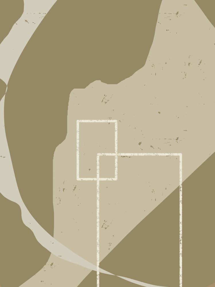 Calm Geometric Layers by Yuli Saputra — canvas wall art