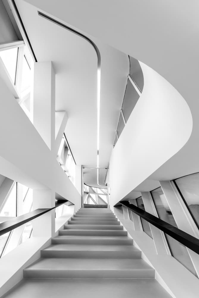 Fluid Architectural Lines by Els Keurlinckx — canvas wall art