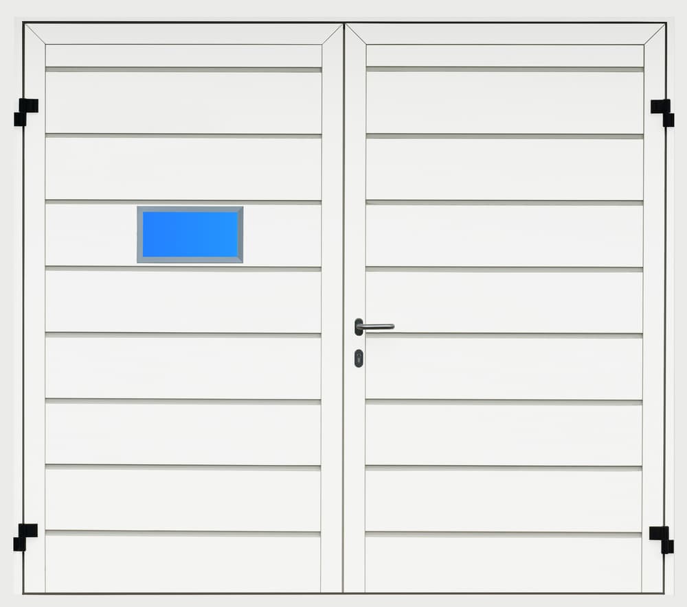Modern White Garage Door by Streiff Marcel — canvas wall art