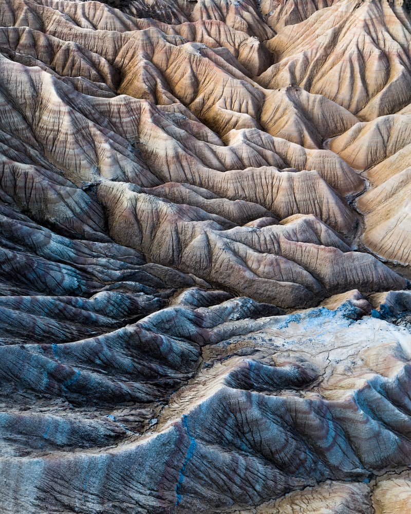 Badlands Geological Layers by Witold Ziomek — canvas wall art