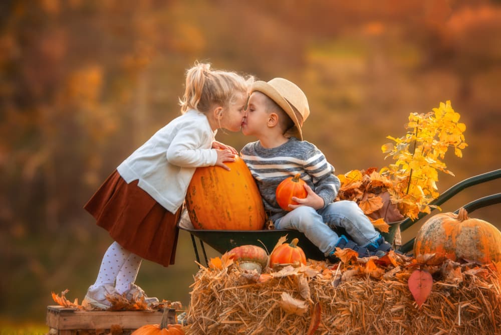 Sweet Autumn Kiss by Joško Šimic — canvas wall art