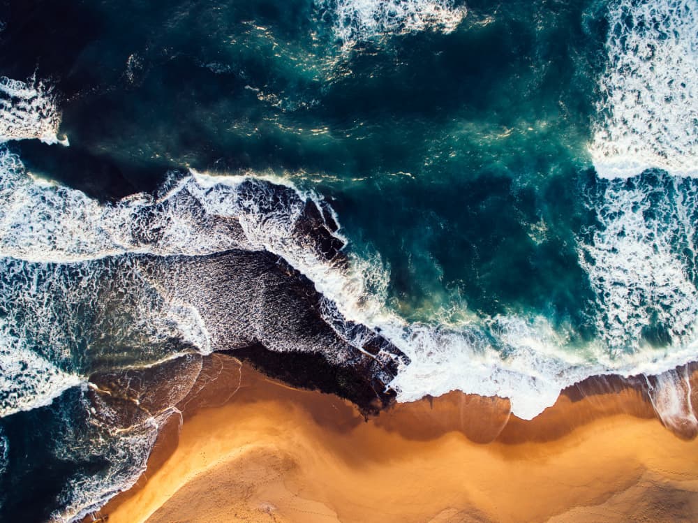 Vibrant Ocean Beach by Javier Pardina — canvas wall art